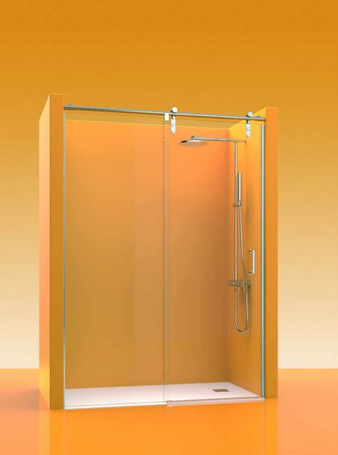 (ATEMPO) Mampara amb perfil Inox 