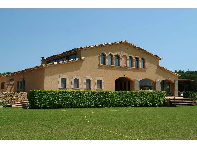 Glass facade at rural hotel on the coast