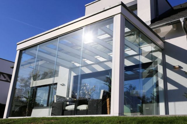 Glass enclosures for terraces