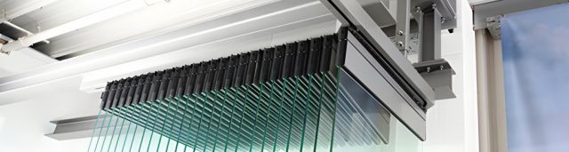 Paneles de cristal plegables