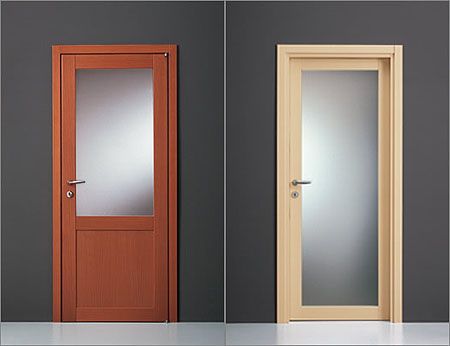 Glass panels for doors