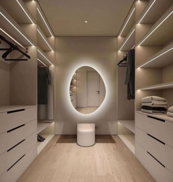 Espejos con luz para vestidor